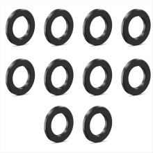 10 stuks M5 fiets titanium platte ring universele fietsbouten pakking 5mm mountainbike bouten spacer zwart