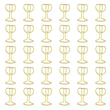 Trombones en forme de tasse à vin, 30 pièces, trombones en-or