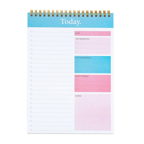 Twin Coil Binding Dagelijkse Planner Blocnotes 100-Model B