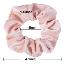 Neutral Velvet Scrunchies For Women, Velvet Hair Accessories That Suit Every Outfit, Soft And Comfortable Elastic Thick Scrunchy Hair Bands