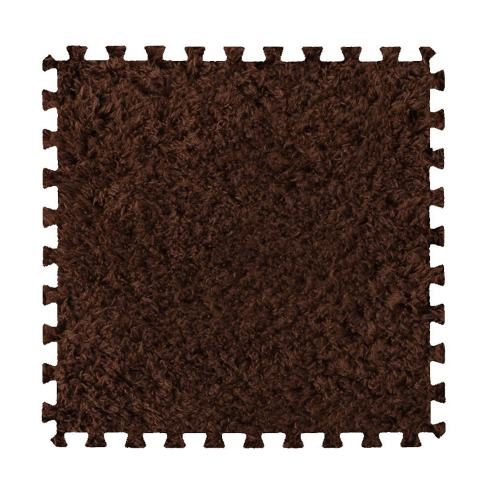 Interlocking Foam Floor Mats 12x12 Soft Plush NonSlip EVA Carpet Tiles for Playroom Coffee