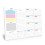 Kleurgecodeerd scheurbaar wekelijks planner-schema met 52 1