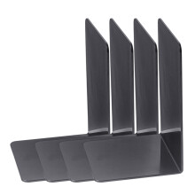 4 stuks boekhouders boekstoppers boekeinde acryl-Zwart