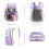Sacs à dos transparents imperméables, sac de jour-Violet 6