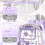Sacs à dos transparents imperméables, sac de jour-Violet 3