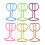 Trombones en forme de tasse à vin, 30 pièces, trombones en-or 2