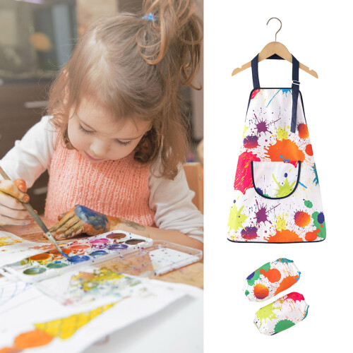 Herbruikbare kunstschort voor kinderen-Spots 16 meter 2