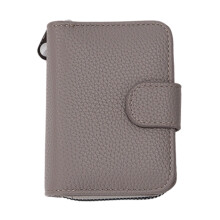 Portefeuille de voyage organisateur de cartes avec-gris