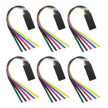 2/4/6 Stuks Elegante Lint Kwasten Bladwijzers Lederen-6 zwart