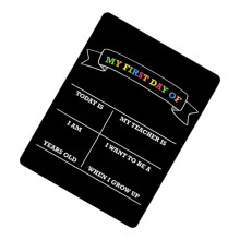 Double-Sided Back to School Board Reversible Chalkboard-21x29cm