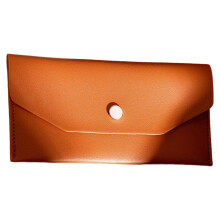 Professional Cash Envelope Leather Money Wallet Card Case-brown