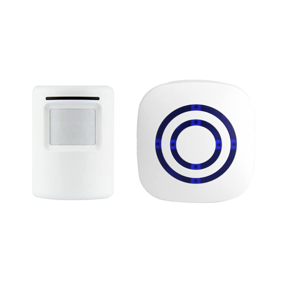 Wireless Doorbell With Infrared Motion Sensor Alarm, 38 Chimes, Adjustable Volume, 1 Detector And 1 Receiver 9001264056247