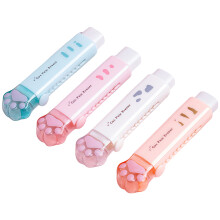 4Pcs Schiebe Action Gummi Radiergummis Kätzchen Klaue