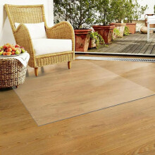 Clear Floor Protector Mat Waterproof PVC Carpet Cover for Hard Floors, 1.5mm Thick, 90x90cm