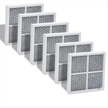 6 kpl jääkaapin ilmansuodatin LT120F- ja Elite-malleille 46-9918, 469918, 9918, ADQ73334008 aktiivihiilisuodatin
