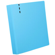 Plastic Binders 3 Hole Punch Folders Secure File Storage-Blue