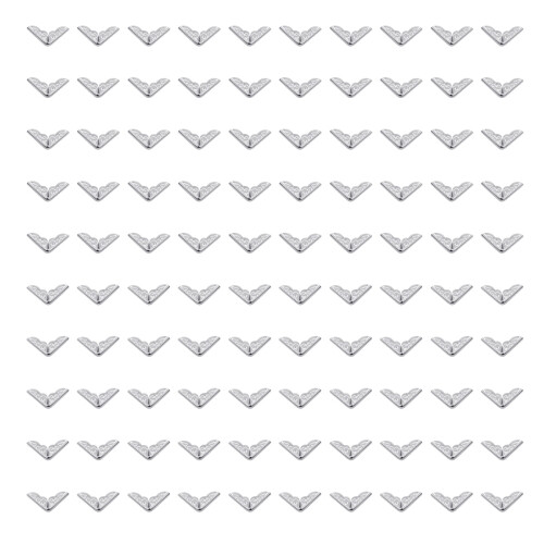100Pcs Decorative Metal Album Corner Guards-silver 1.5cm