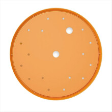 Ronde plantenbak, 13 inch oranje plantenbak, kunststof schijf met drainagegaten voor plaatsing in de plantenbak