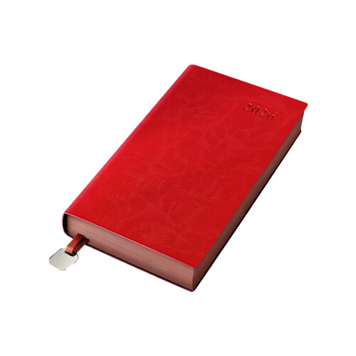 2026 Year Productivity Journal Daily Planner Notebook-A6 red