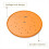 Inserto redondo para vaso, 33 cm (13 polegadas), laranja, disco de plástico com furos de drenagem para colocar dentro do vaso. 4