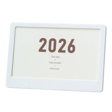 2026 Desktop Kalenderhouder Met Geïntegreerde Fotolijst-Wit