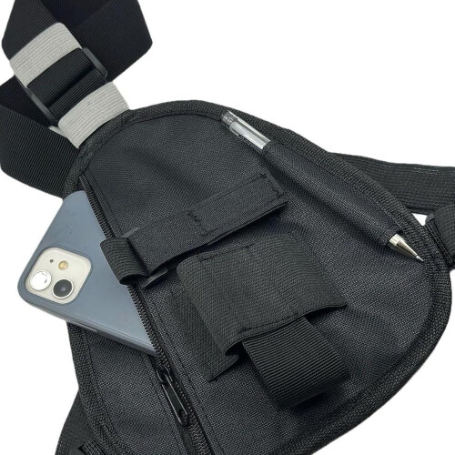 Two Way Radio Chest Pack with Quick Access and Adjustable Strap for Hiking, Work and Security 1