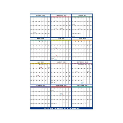 2026 Wandkalender Jaarplanner Herbruikbare uitwisbare kalender