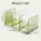 Acrylic Bookends for Shelf 3 Section Book End Magazine-White 4