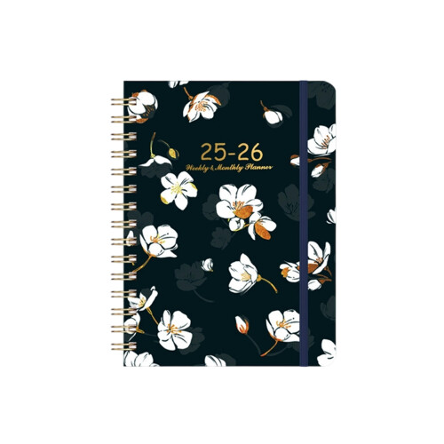 Elegantes englisches Wochenplan-Tagebuch-Spiralbindungsdesign-7