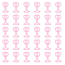 30 stuks wijnglas vorm paperclip metalen papierklem-Roze