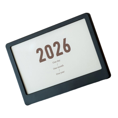 2026 Herbruikbare desktopkalenderstandaard-Zwart