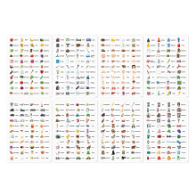 English Word Sticker Adhesive Vocabulary-  Word stickers