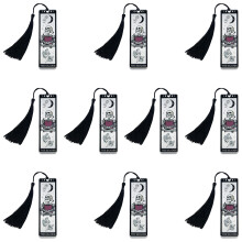 10 Pcs Skeleton Bookmarks for Reading Skull Page Marker-White