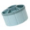 360-Degree Rotating Pencil Cup 6 Compartment Desktop Pen-Blue 1