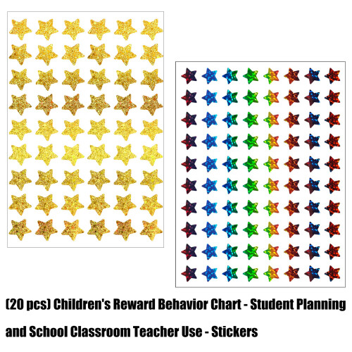 Sparkling Star Sticker For Water Bottle Notebook Journal-Yellow 1