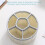 360-Degree Rotating Pencil Cup 6 Compartment Desktop Pen-Blue 6