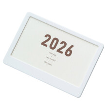 2026 Office Calendar Stand With Photo Display And Angle-White