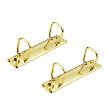 2Pcs Two Hole Metal Binding Rings Square Shape-Small gold