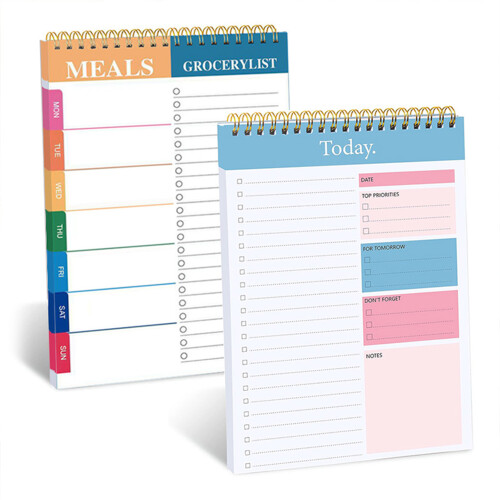 Daily/Weekly Planner 100 Pages Lined Twin Coil Binding-Model A 1