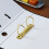 2Pcs Two Hole Metal Binding Rings Square Shape-Small gold 5