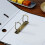 2Pcs Two Hole Metal Binding Rings Square Shape-Small gold 7