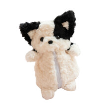 Corgi Hond Etui Met Zacht Pluche Voor School Kantoor-Zwart
