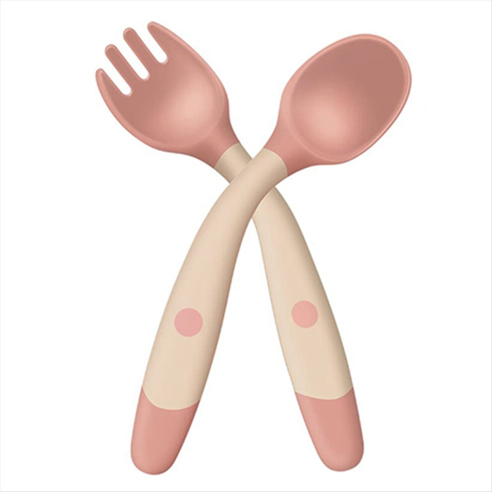 Toddler Tableware Baby Spoon and Fork Set Children'S Eating Training Tableware Children'S Baby Toddler Feeding Set A