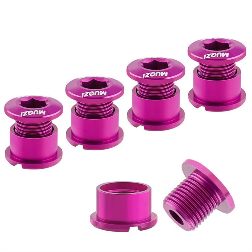5Pcs Chainring Bolts Set 6.5Mm Single Chainring Screws For Road And Mountain Bikes 4852240133910