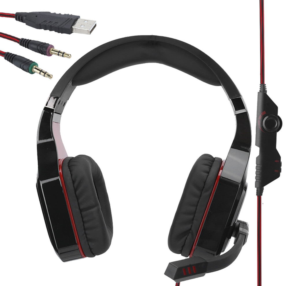Ergonomic Design Gaming Headset With Mic Comfortable Design Noise Canceling Microphone Anti Tangle Braided Cable Audio For Pc Ps4 Xbox One And Mobile 9420858116929