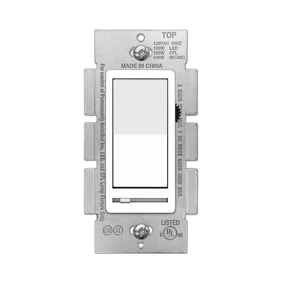 Led Dimmer Switch For Led Lights, Threeway Or Single Pole, 150W Led Compatible, Slide Rocker 9426802888911