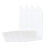 4 Pcs Acrylic Bookends Book Stoppers Book Holders-White 1