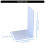 4 Pcs Acrylic Bookends Book Stoppers Book Holders-White 4