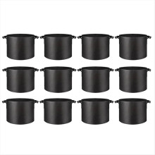 12 stuks kweekzakken, 5 gallon plantenbakken met handvatten, beluchtingsdoekzak van niet-geweven stof, tuinieren voor tomaten en aardappelen