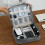 Travel Friendly Wire Bag Leakproof Lining Storage Box-Claret 4